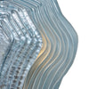 Layered Venetian Glass Sconces in Blue and Silver Leaf, Murano, Macchie