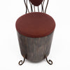 Whimsical, Vintage French Steel Vanity Chair, Circa 1950
