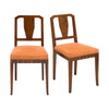 Pair of Walnut Dining Chairs, Vintage, French