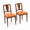 Pair of Walnut Dining Chairs, Vintage, French