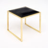 Modernist, French Vintage Stools, Brass and Leather