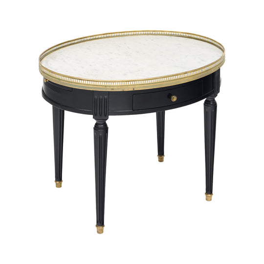 Classic, Louis XVI Oval Bouillotte Side Table, Circa 1920