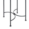 Vintage French Side Table, Iron and Marble