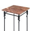 Vintage French Side Table, Iron and Marble