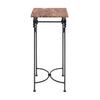 Vintage French Side Table, Iron and Marble
