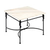 Vintage French Coffee Table, Iron and Marble