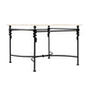 Vintage French Coffee Table, Iron and Marble