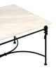 Vintage French Coffee Table, Iron and Marble