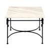 Vintage French Coffee Table, Iron and Marble