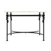 Vintage French Coffee Table, Iron and Marble