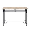 Vintage French Console Table, Iron and Marble