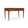Classic, French Louis XVI Writing Desk, Walnut, Leather