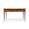 Classic, French Louis XVI Writing Desk, Walnut, Leather