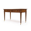 Classic, French Louis XVI Writing Desk, Walnut, Leather