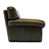 Italian Sofa, Patinated Full Grain Buffalo Leather, Circa 1970s