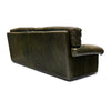 Italian Sofa, Patinated Full Grain Buffalo Leather, Circa 1970s