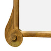 Modernist, Italian Brass Vintage Console and Mirror, Gold Leafed