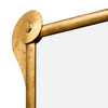 Modernist, Italian Brass Vintage Console and Mirror, Gold Leafed