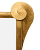 Modernist, Italian Brass Vintage Console and Mirror, Gold Leafed