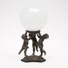 Art Deco Period, French Table Lamp, Pewter Cupids