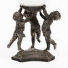 Art Deco Period, French Table Lamp, Pewter Cupids