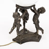 Art Deco Period, French Table Lamp, Pewter Cupids