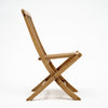 Set of Six Folding Teak Chairs, Danish, Mid-Century Modern Style