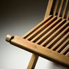 Set of Six Folding Teak Chairs, Danish, Mid-Century Modern Style