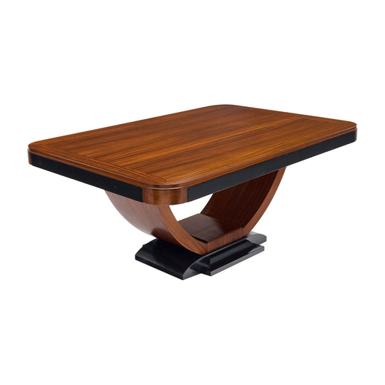 Art Deco Period, French Vintage Dining Table, Rosewood