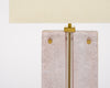 Single Venetian Glass, Pink and Gold Slab Lamp, Murano