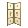 French Antique Panel Screen, Gold Leaf