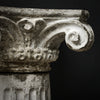French Antique Concrete Ionic Column, Impressive, Circa 1920