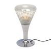 Italian Modernist Floor Lamp, Chrome and Glass, Circa 1970