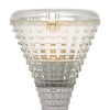 Italian Modernist Floor Lamp, Chrome and Glass, Circa 1970