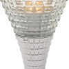 Italian Modernist Floor Lamp, Chrome and Glass, Circa 1970