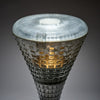 Italian Modernist Floor Lamp, Chrome and Glass, Circa 1970