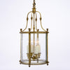 French Antique, Louis XVI Style Lantern, Brass and Glass