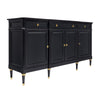 Antique French Louis XVI Buffet, Ebonized, Circa 1910