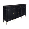 Antique French Louis XVI Buffet, Ebonized, Circa 1910