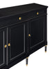 Antique French Louis XVI Buffet, Ebonized, Circa 1910