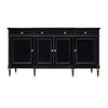 Antique French Louis XVI Buffet, Ebonized, Circa 1910