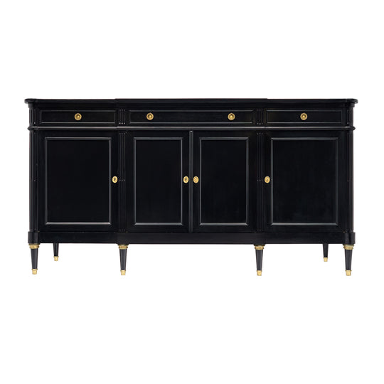 Antique French Louis XVI Buffet, Ebonized, Circa 1910