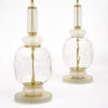 Venetian Glass Modernist Pair of Lamps, Murano, Italy