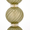Venetian Glass, Classic Globe Lamps, Olive Green, Murano, Italy, IN STOCK