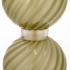 Venetian Glass, Classic Globe Lamps, Olive Green, Murano, Italy, IN STOCK