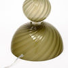 Venetian Glass, Classic Globe Lamps, Olive Green, Murano, Italy, IN STOCK