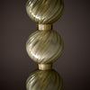 Venetian Glass, Classic Globe Lamps, Olive Green, Murano, Italy, IN STOCK