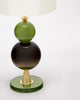 Venetian Blown Glass Lamps, Green, Murano, Italy, IN STOCK