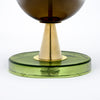 Venetian Blown Glass Lamps, Green, Murano, Italy, IN STOCK