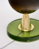 Venetian Blown Glass Lamps, Green, Murano, Italy, IN STOCK